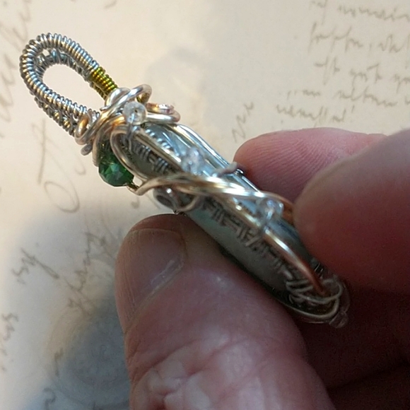 NWT Beautiful Agate Stone Wrapped Pendant - Picture 4 of 4